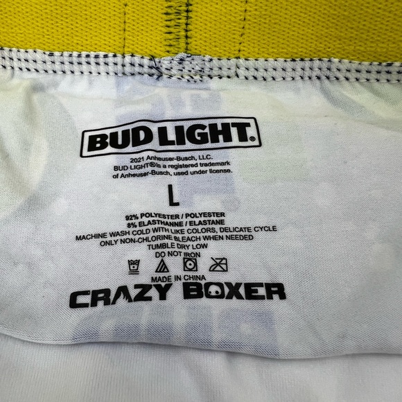 CRAZY BOXER, BUD LIGHT SELTZER GREEN, GREY BLUE COLOR LATGE (L) SIZE, NWOT - Picture 4 of 11